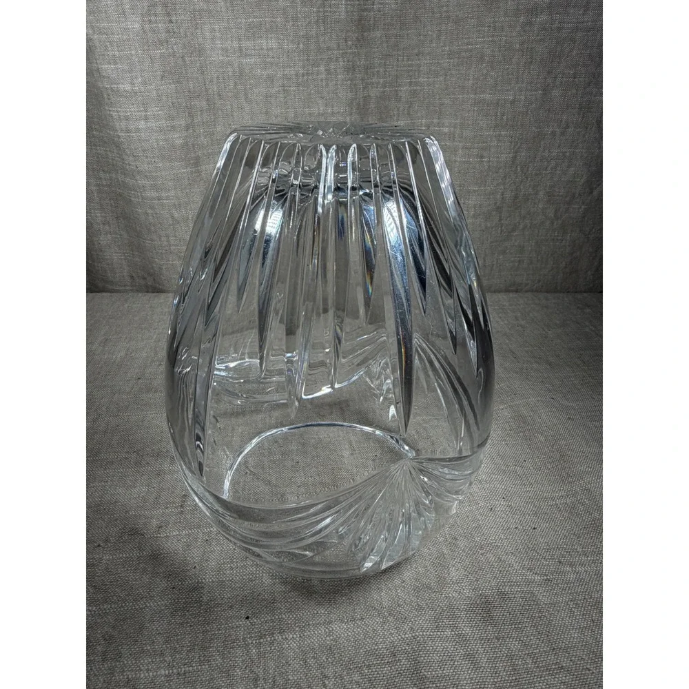 Marquis by Waterford Crystal Vase Good Vintage Clear Cut Glass 8 Inch Germany